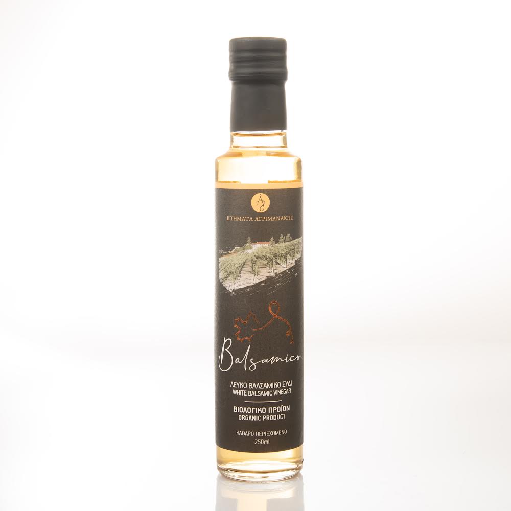 Organic Cretan White Balsamic Vinegar 250ml