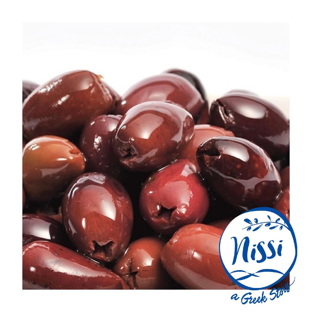 Organic Greek Nissi Kalamon Olives Large (without Pit) 250g