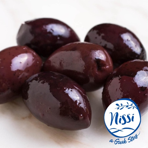 Organic Greek Nissi Kalamon Olives Large (with Pit) 250g